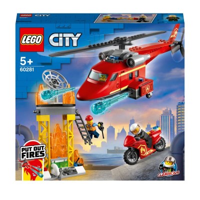 60281 Elicottero antincendio Lego City Scatola Set