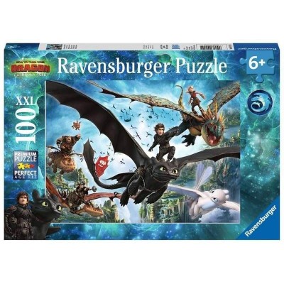 Ravensburger Dragons Puzzle 100 pezzi XXL