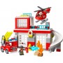 Lego 10970 Duplo Caserma dei Pompieri ed Elicottero