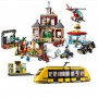 Lego City Piazza Principale Edifici Mezzi e Minifigure