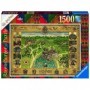 Ravensburger Mappa di Hogwarts  Puzzle 1500 Pezzi